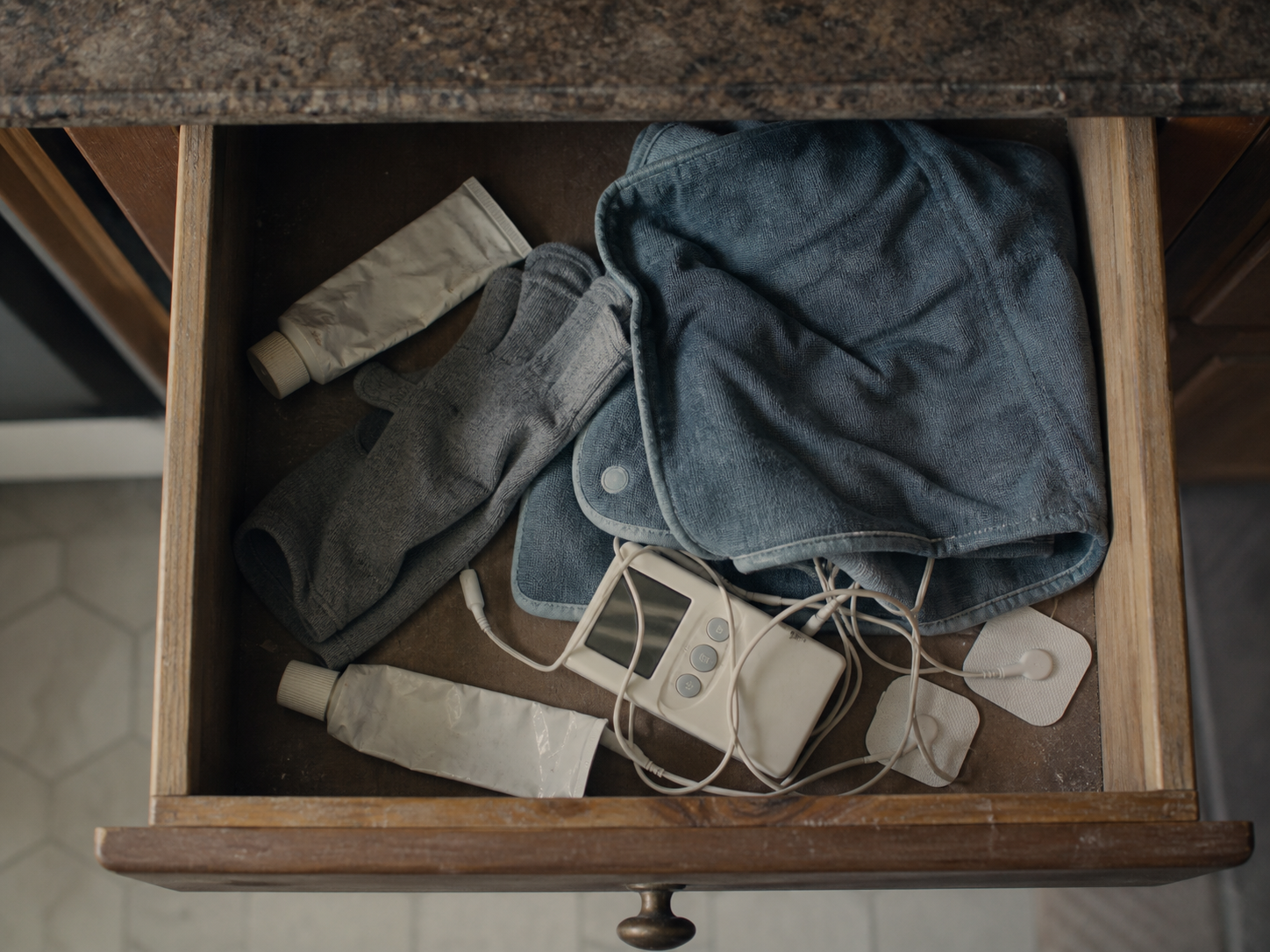 A drawer full of braces, creams and gadgets that didn't help